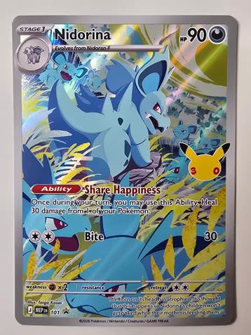 NIDORINA (30TH CELEBRATION MEP 101 PROMO HOLO) (TRADING