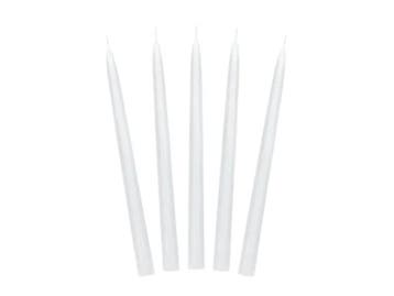 Kaarsen Wit 24cm 10st, Verzenden, Nieuw