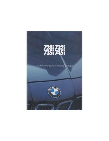 1980 BMW 7 SERIE BROCHURE DUITS