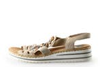 Rieker Sandalen in maat 36 Beige, Verzenden, Beige, Sandalen of Muiltjes, Gedragen