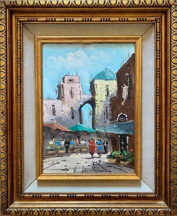 Alfonso Mollica (XX) - Piazza San Francesco a Napoli - NO