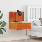 vidaXL Nachtkastje Wasbruin 42 x 32,5 x 40 cm Massief, Huis en Inrichting, Verzenden, Nieuw