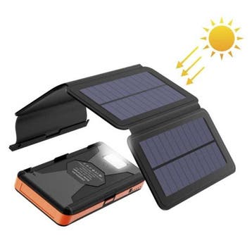 26800mAh Draagbare Solar Powerbank 4 Zonnepanelen -, Telecommunicatie, Verzenden, Nieuw