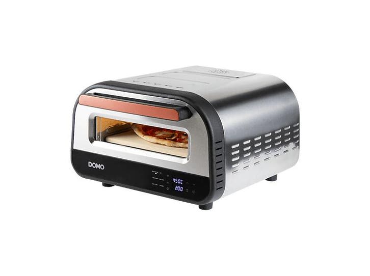 Domo -  Pizzaoven - Pizza Genius - Inox, Elektronische apparatuur, Ovens, Nieuw, Oven met grill, Minder dan 45 cm, Minder dan 45 cm