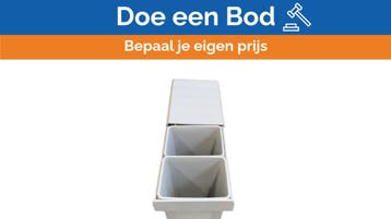 Bieden: Wesco Traditionline Big Double 52l  Built in Waste, Maison & Meubles, Ophalen of Verzenden