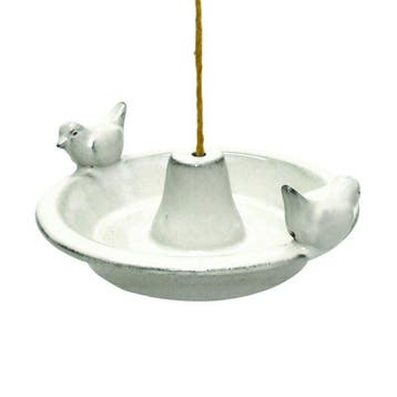 Vasque pour oiseaux - Céramique émaillée à suspendre