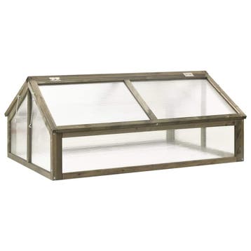 vidaXL Broeikas 114x80x50 cm vurenhout grijs, Verzenden, Nieuw