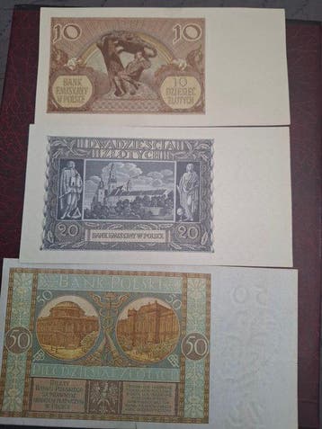 Polen. - 10, 20, 50 Zotych - Various Dates (Zonder, Postzegels en Munten