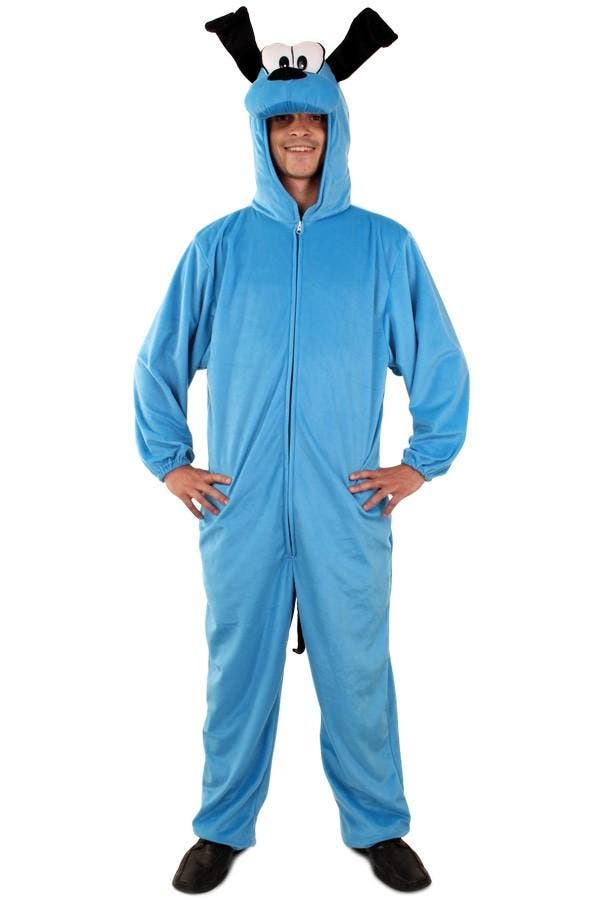 Blauwe Hond Kostuum Foofur L-XL Hondenpak Pak Mascotte, Kleding | Heren, Carnavalskleding en Feestkleding, Nieuw, Ophalen of Verzenden
