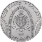 Niue. 5 Dollars 2023 Mont Saint-Michel Abbey 500th