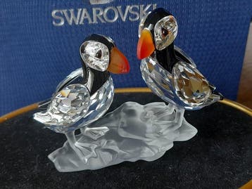 Swarovski - Figurine - Puffins - Cristal
