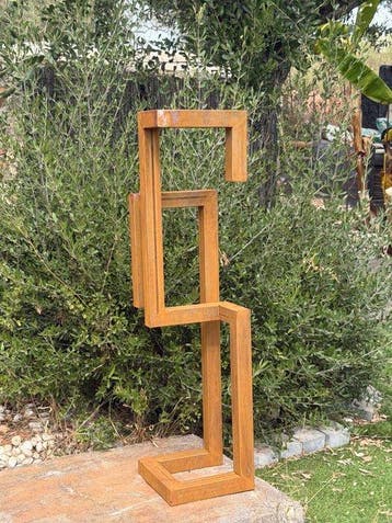 Ana Lucia B.M - Sculpture Corten - XL - No Reserve