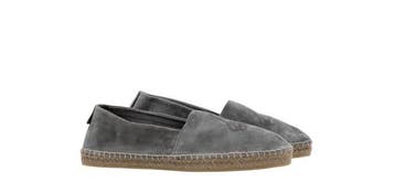 GIORGIO ARMANI - 10 UK - 44 IT - Espadrillas Gray Taupe Calf, Nieuw