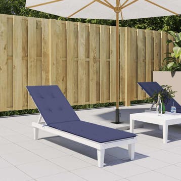 vidaXL Terrasstoelkussen oxford stof marineblauw, Verzenden, Nieuw