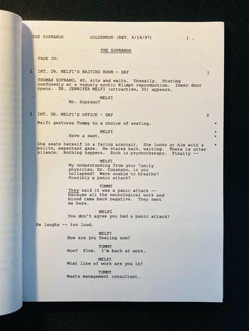 The Sopranos - Script signed by 3: Jamie-Lynn Sigler, Nieuw