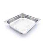 Gastronorm Bak - 2/3 GN - 6,5 cm Diep - RVS - Geperforeerd, Verzenden, Nieuw in verpakking, Transport en Opslag