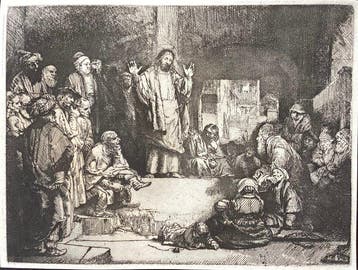 da Rembrandt Harmensz van Rijn (1606-1669) - Predica di
