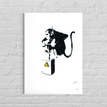 Banksy Detonate Lithografie Arches 300gsm 42x59 cm, Antiek en Kunst, Kunst | Overige Kunst