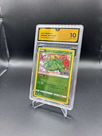 Pokémon - 1 Graded card Radiant Venusaur 004 - GG 10 - Sword, Hobby en Vrije tijd, Verzamelkaartspellen | Pokémon, Nieuw