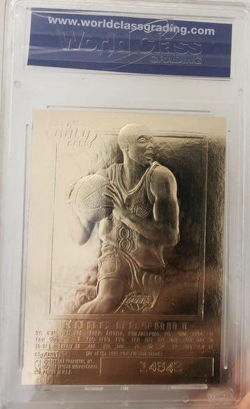 1996/97 Skybox EX-2000 Kobe Bryant Gesigneerde kaart,, Nieuw