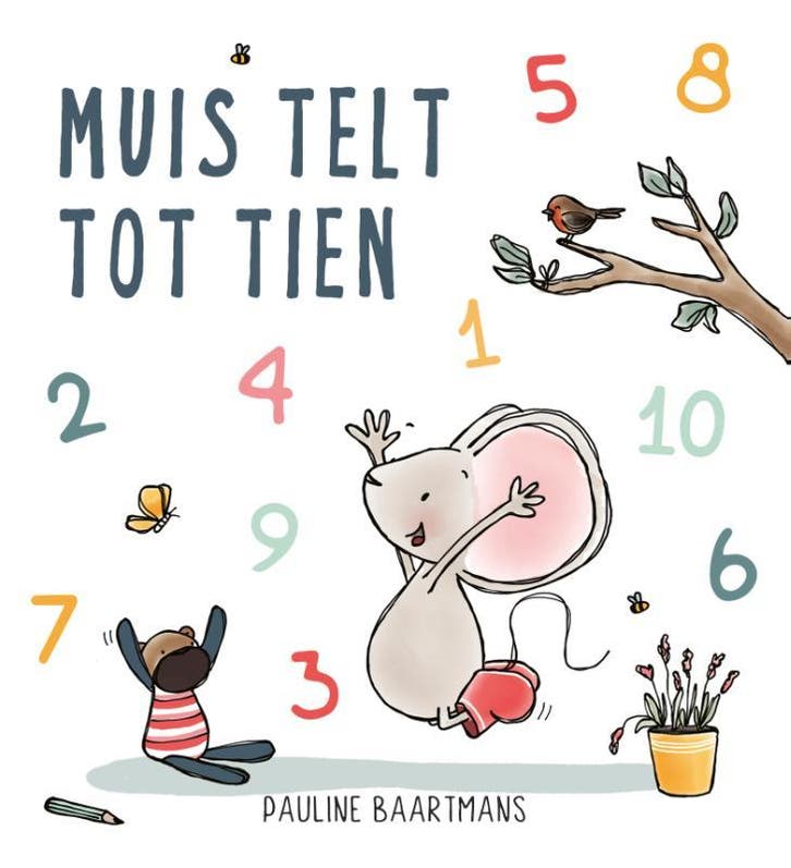 Muis telt tot tien / Thuis bij Muis 9789492901910, Livres, Livres pour enfants | 0 an et plus, Envoi