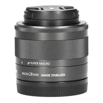 Canon EF-M 28mm f/3.5 Macro IS STM met garantie, Ophalen of Verzenden, Gebruikt