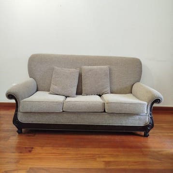 Sofa (3) - Satijnhout - Bankstel Carlos X