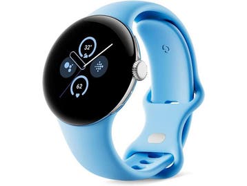 Google Pixel Watch 2 41 mm zilverkleur op sportbandje in, Bijoux, Sacs & Beauté, Montres connectées, Verzenden