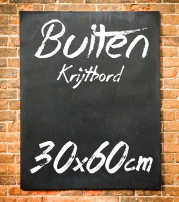 Krijtbord Buiten 30x60 cm Verticaal en Horizontaal, Verzenden, Nieuw