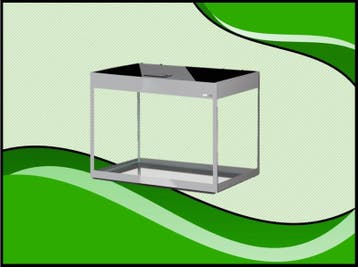 Aquael Glossy 80 grijs aquarium (Glossy aquarium serie), Dieren en Toebehoren, Vissen | Aquaria en Toebehoren, Verzenden, Nieuw