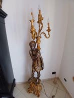 Staande lamp - Hout - Een Blackmoor Venetiaanse-stijl, Antiek en Kunst