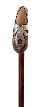 Canne de marche - Bois, de hêtre et argent 800.