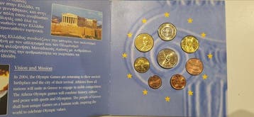 Griekenland. Year Set (BU) 2004 (3 sets) (Zonder, Postzegels en Munten