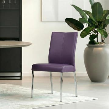 Leren eetkamerstoel Comfort - Toledo Aubergine (paars) -, Huis en Inrichting, Stoelen, Overige kleuren, Nieuw, Leer, Ophalen of Verzenden