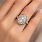 Sans prix de réserve - Bague - 18 carats Or jaune, Argent -