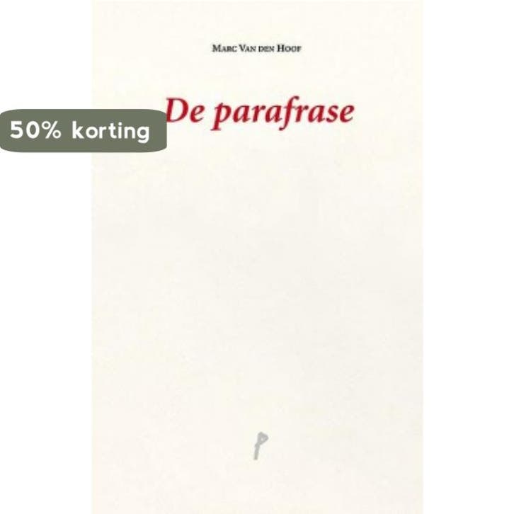 De parafrase 9789079433506 M. van den Hoof, Livres, Poèmes & Poésie, Envoi
