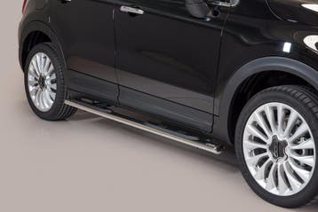 Side Bars | geschikt voor Fiat | 500X 15- 5d suv. | RVS rvs, Verzenden