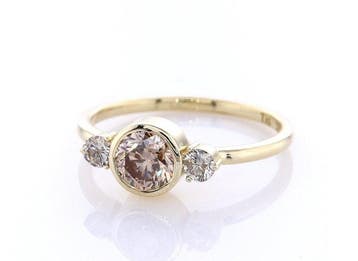 Zonder minimumprijs - Ring - 14 karaat Geel goud - 0.89ct.