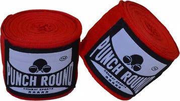 PunchR™ Punch Round™ Perfect Stretch Bandages Rood 460 cm, Verzenden, Nieuw, Overige, Vechtsportbescherming