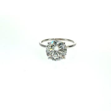 Zonder minimumprijs - Ring - 14 karaat Witgoud - 4.01ct. tw.