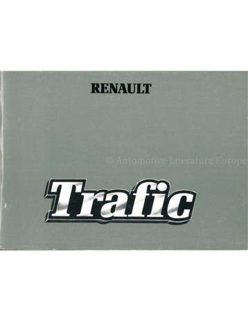 1980 RENAULT TRAFIC INSTRUCTIEBOEKJE FRANS