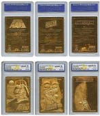 Star Wars - Lot of 7 - Original Gold Cards (23K) - Graded, Verzamelen, Nieuw