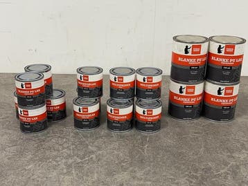 Veiling - Diverse blikken lak set 18-delig, Nieuw