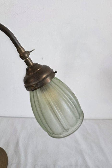 Lampe de table - Bronze, Verre, Antiquités & Art, Art | Objets design