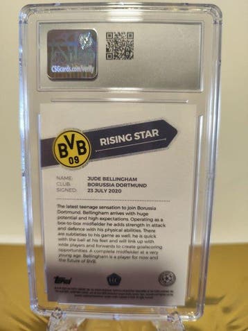 2020/21 Topps Jude Bellingham Rookie-kaart, Graded card,, Nieuw