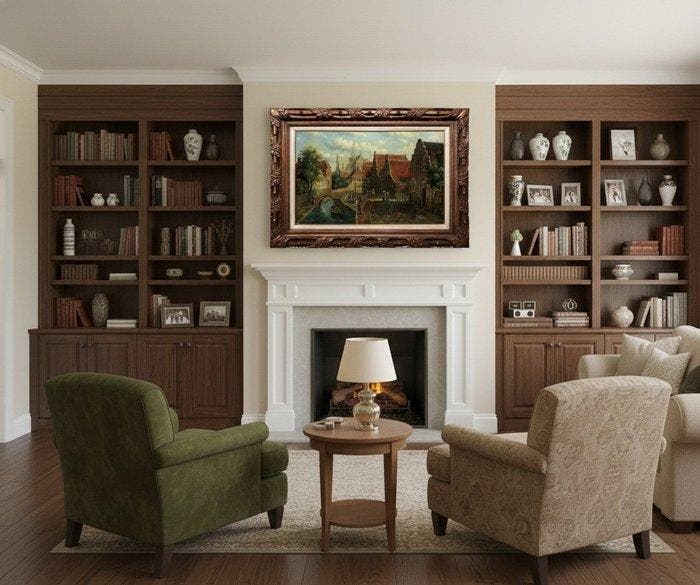 European school (XX) - Haarlem: De Grote Houtstraat, Antiek en Kunst, Kunst | Schilderijen | Klassiek