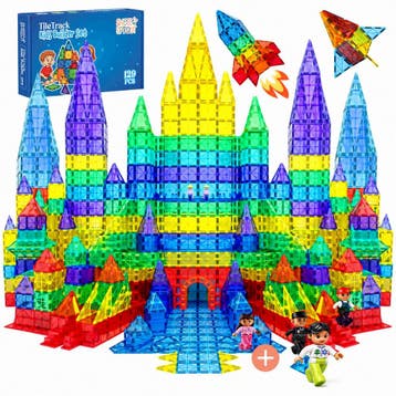 Magnetic tiles - XL 129 stuks - Magnetische tegels -, Enfants & Bébés, Verzenden