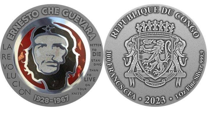 Congo. 1 Onza 2023 Ernesto Che Guevara Amber / Polybern, Timbres & Monnaies, Monnaies | Europe | Monnaies non-euro