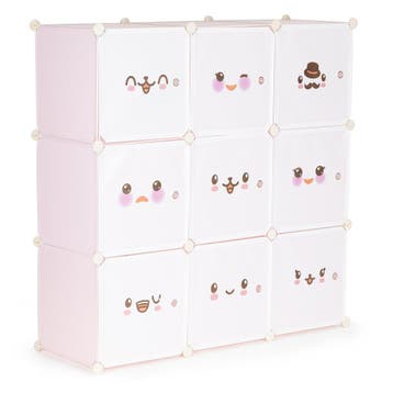 Speelgoedkast 9 deuren - Roze | Retour Deal -26% | Snel zijn, Kinderen en Baby's, Kinderkamer | Commodes en Kasten, Kast, Verzenden