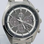 Orient - Neo70s Solar Chronograph - Grey Dial - Zonder, Handtassen en Accessoires, Horloges | Heren, Nieuw